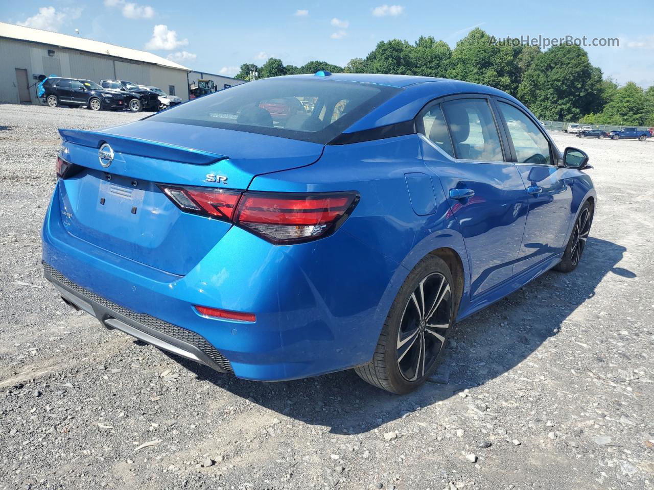 2020 Nissan Sentra Sr Blue vin: 3N1AB8DV2LY265745