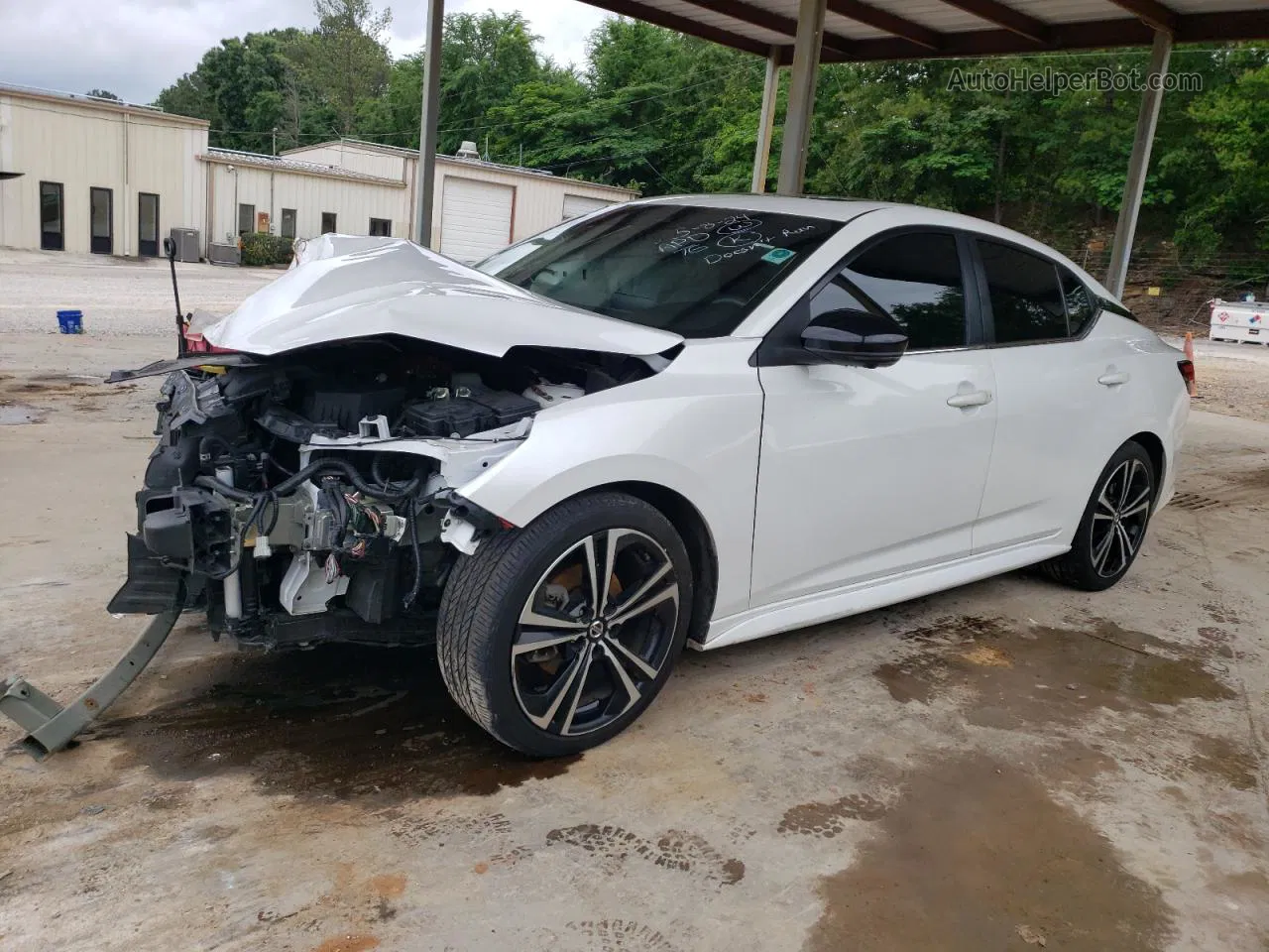 2020 Nissan Sentra Sr White vin: 3N1AB8DV2LY277684