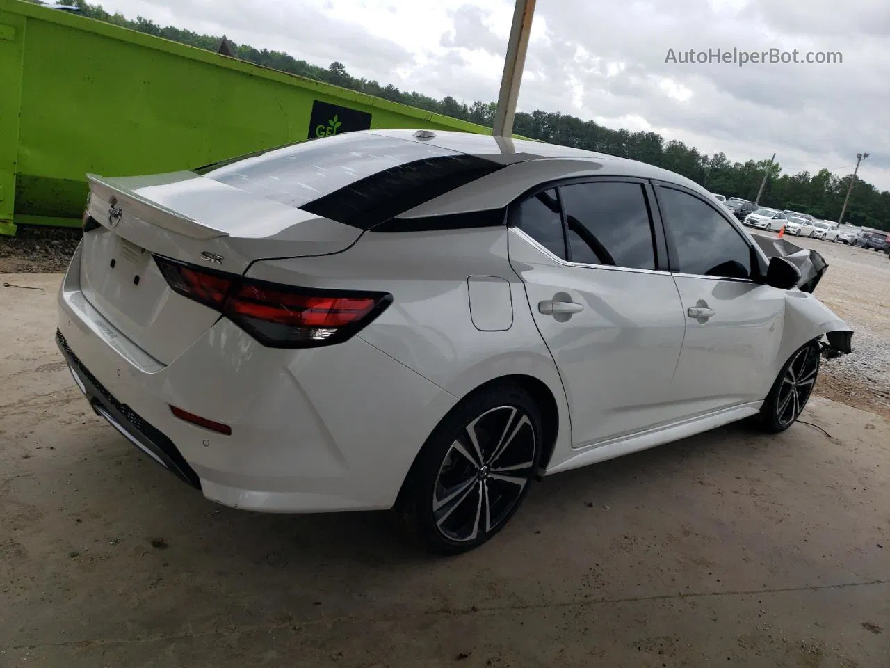 2020 Nissan Sentra Sr Белый vin: 3N1AB8DV2LY277684