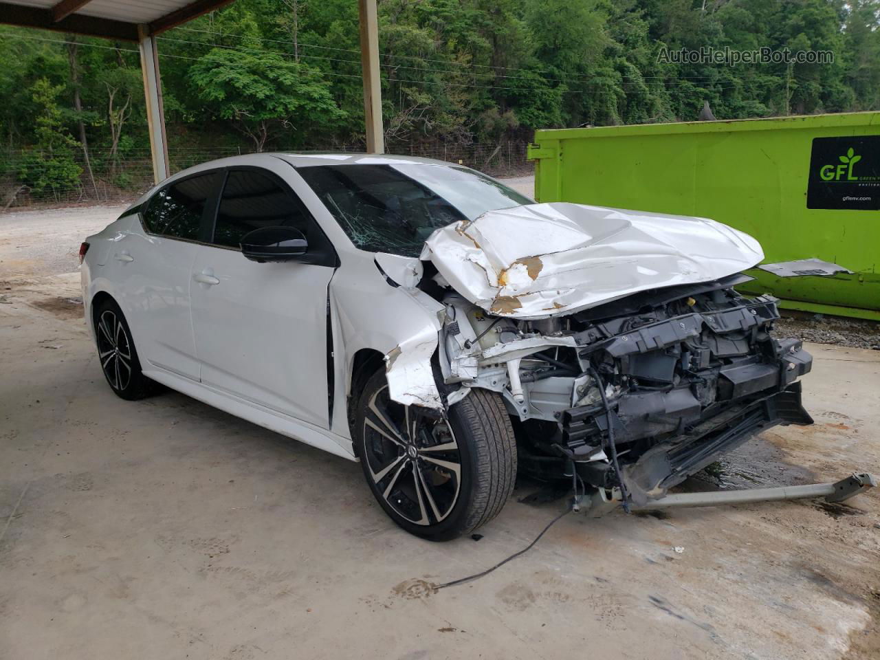 2020 Nissan Sentra Sr White vin: 3N1AB8DV2LY277684