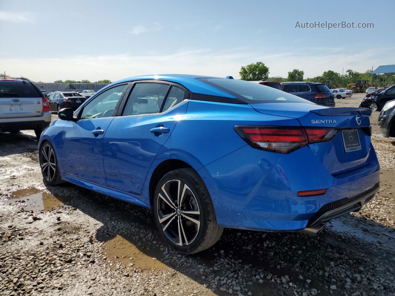 2020 Nissan Sentra Sr Синий vin: 3N1AB8DV2LY313342