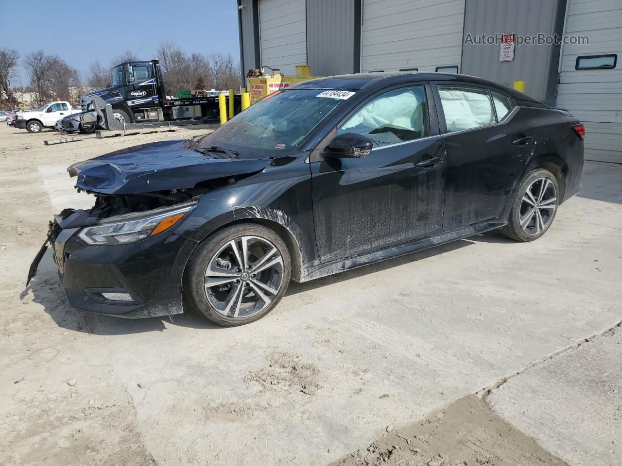 2021 Nissan Sentra Sr Black vin: 3N1AB8DV2MY213422