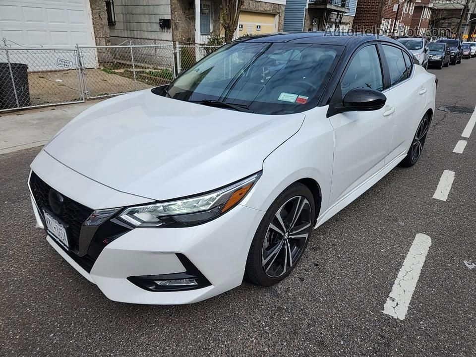 2021 Nissan Sentra Sr White vin: 3N1AB8DV2MY235839