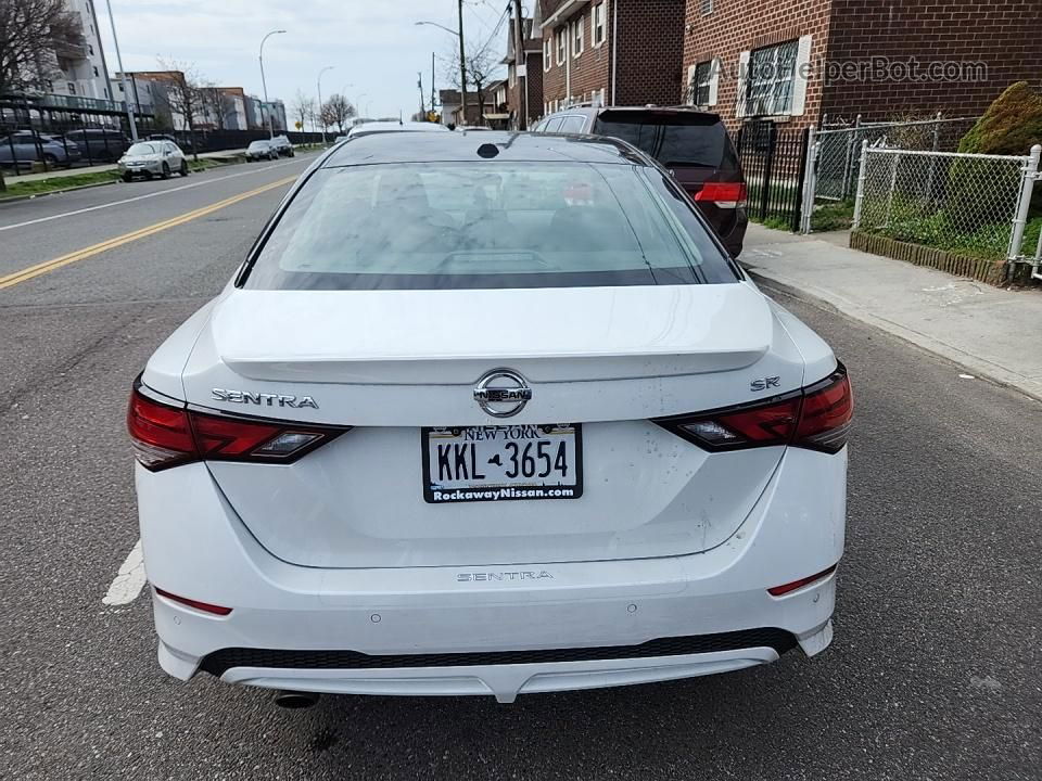 2021 Nissan Sentra Sr White vin: 3N1AB8DV2MY235839