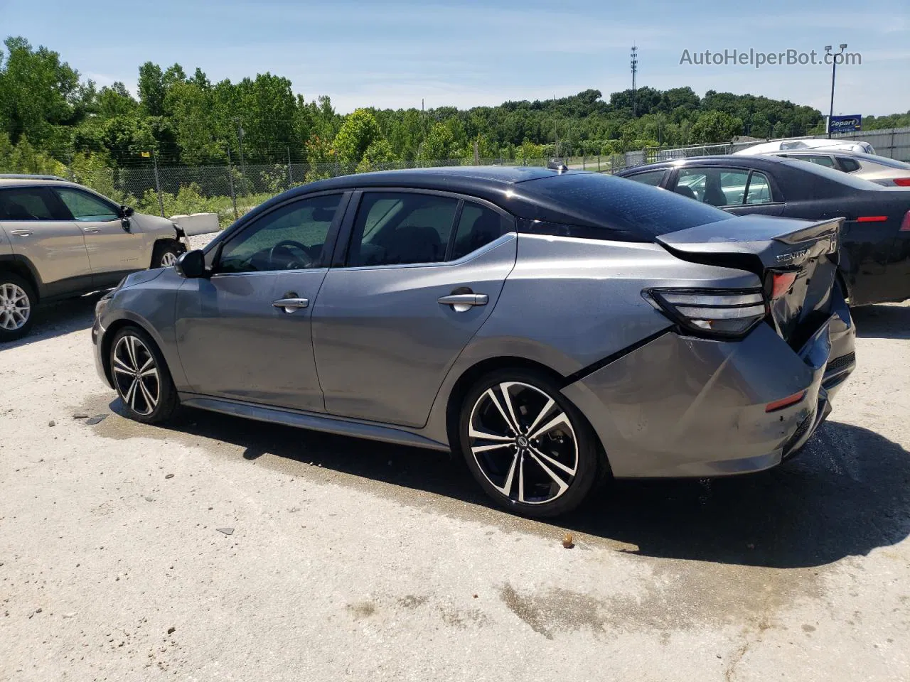 2020 Nissan Sentra Sr Gray vin: 3N1AB8DV3LY300857