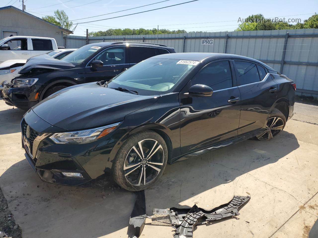 2021 Nissan Sentra Sr Black vin: 3N1AB8DV3MY243724