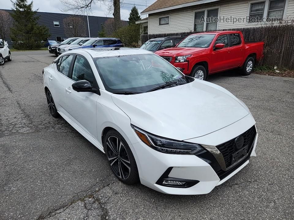 2021 Nissan Sentra Sr White vin: 3N1AB8DV3MY314694