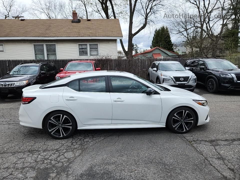 2021 Nissan Sentra Sr Белый vin: 3N1AB8DV3MY314694