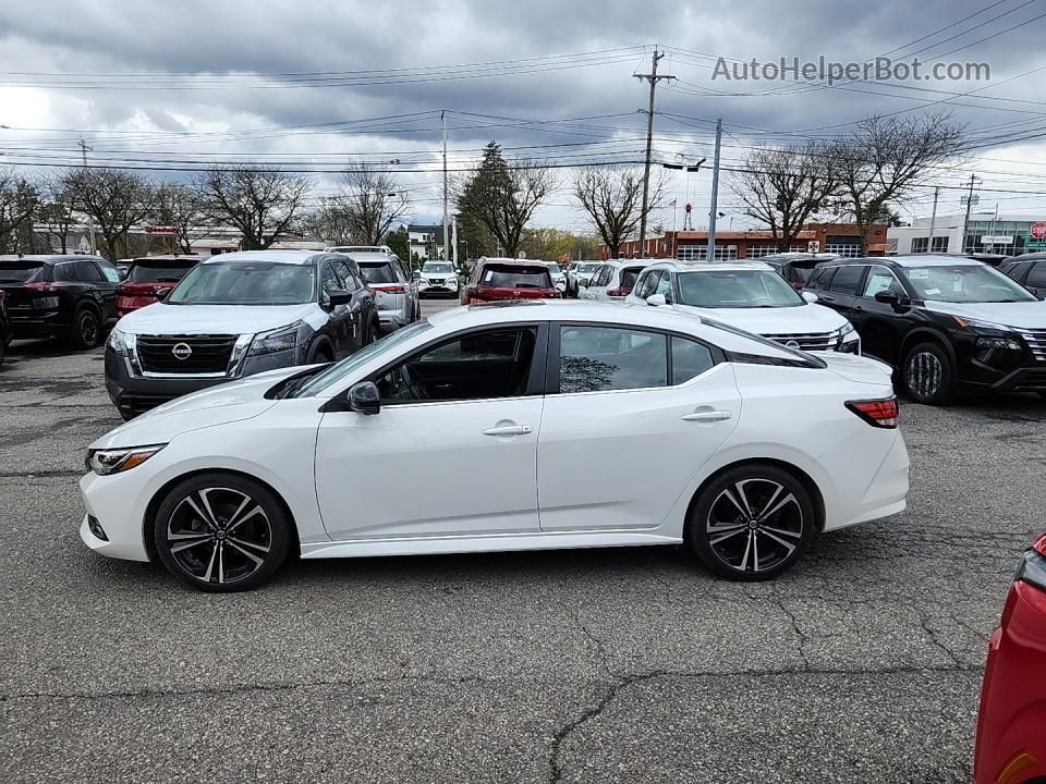 2021 Nissan Sentra Sr Белый vin: 3N1AB8DV3MY314694