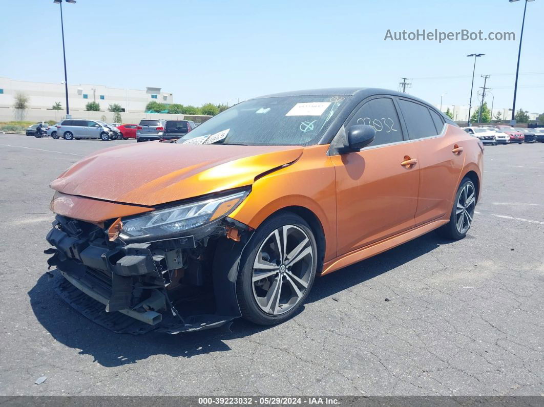 2020 Nissan Sentra Sr Xtronic Cvt Orange vin: 3N1AB8DV4LY230916