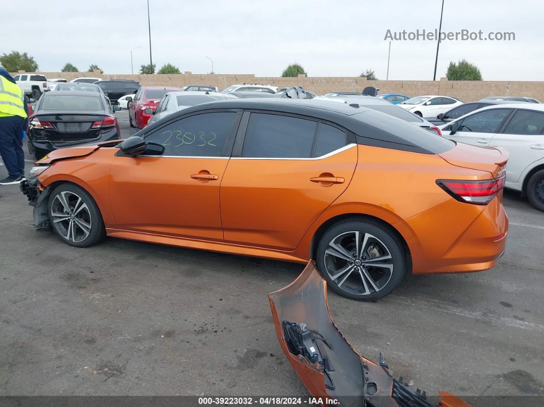 2020 Nissan Sentra Sr Xtronic Cvt Orange vin: 3N1AB8DV4LY230916