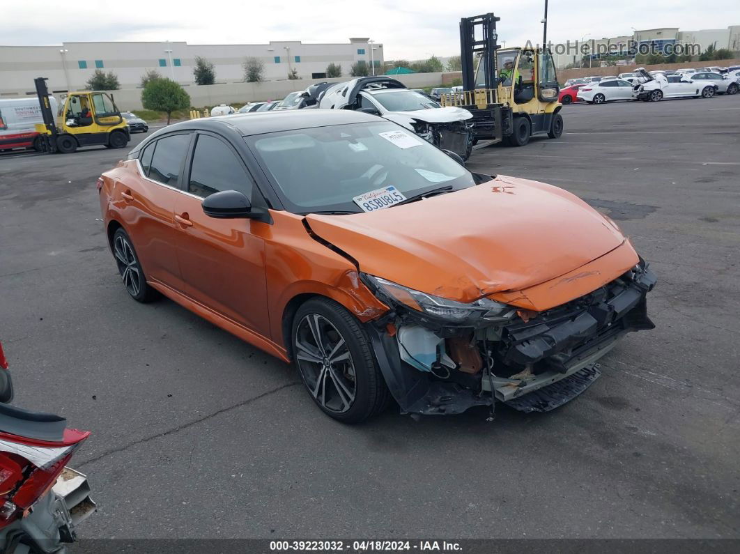 2020 Nissan Sentra Sr Xtronic Cvt Orange vin: 3N1AB8DV4LY230916