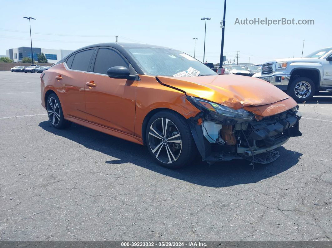 2020 Nissan Sentra Sr Xtronic Cvt Orange vin: 3N1AB8DV4LY230916