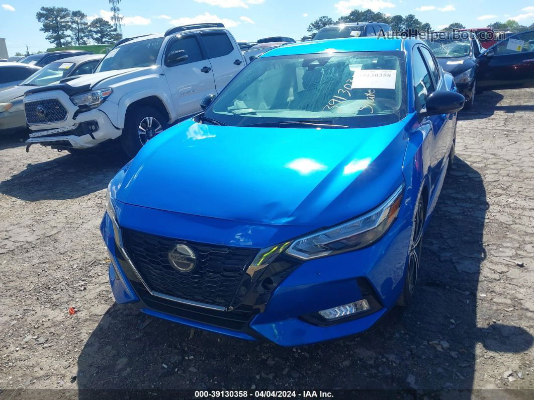 2020 Nissan Sentra Sr Xtronic Cvt Blue vin: 3N1AB8DV4LY289982