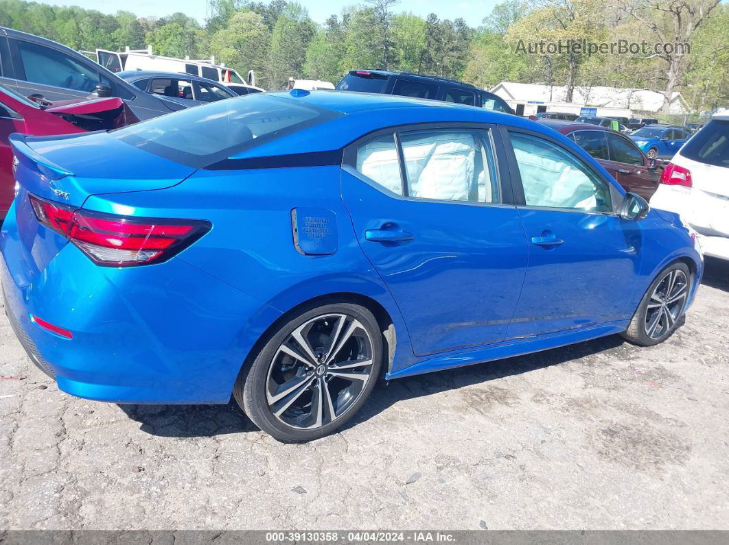 2020 Nissan Sentra Sr Xtronic Cvt Blue vin: 3N1AB8DV4LY289982