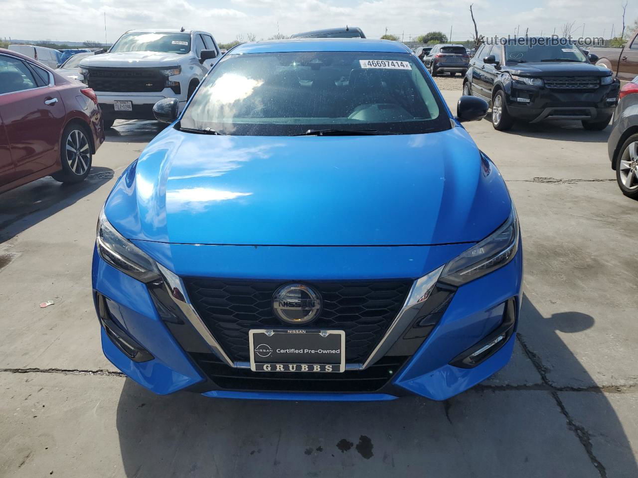 2021 Nissan Sentra Sr Blue vin: 3N1AB8DV4MY244879