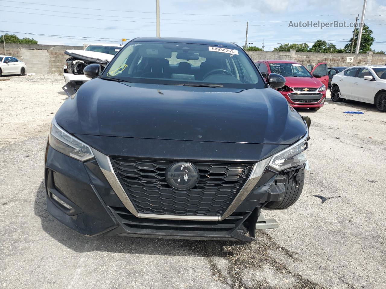 2021 Nissan Sentra Sr Black vin: 3N1AB8DV4MY312226