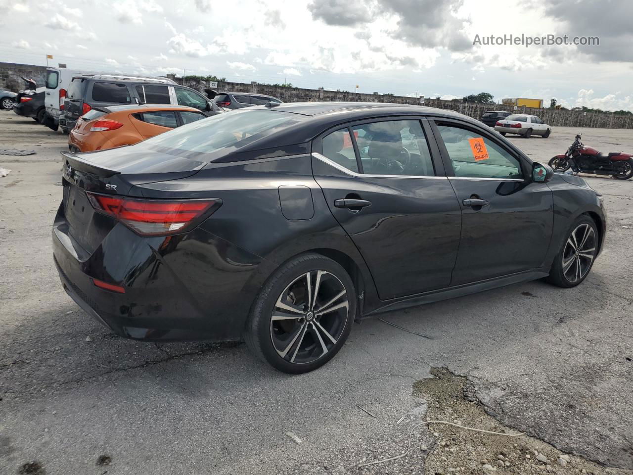 2021 Nissan Sentra Sr Black vin: 3N1AB8DV4MY312226