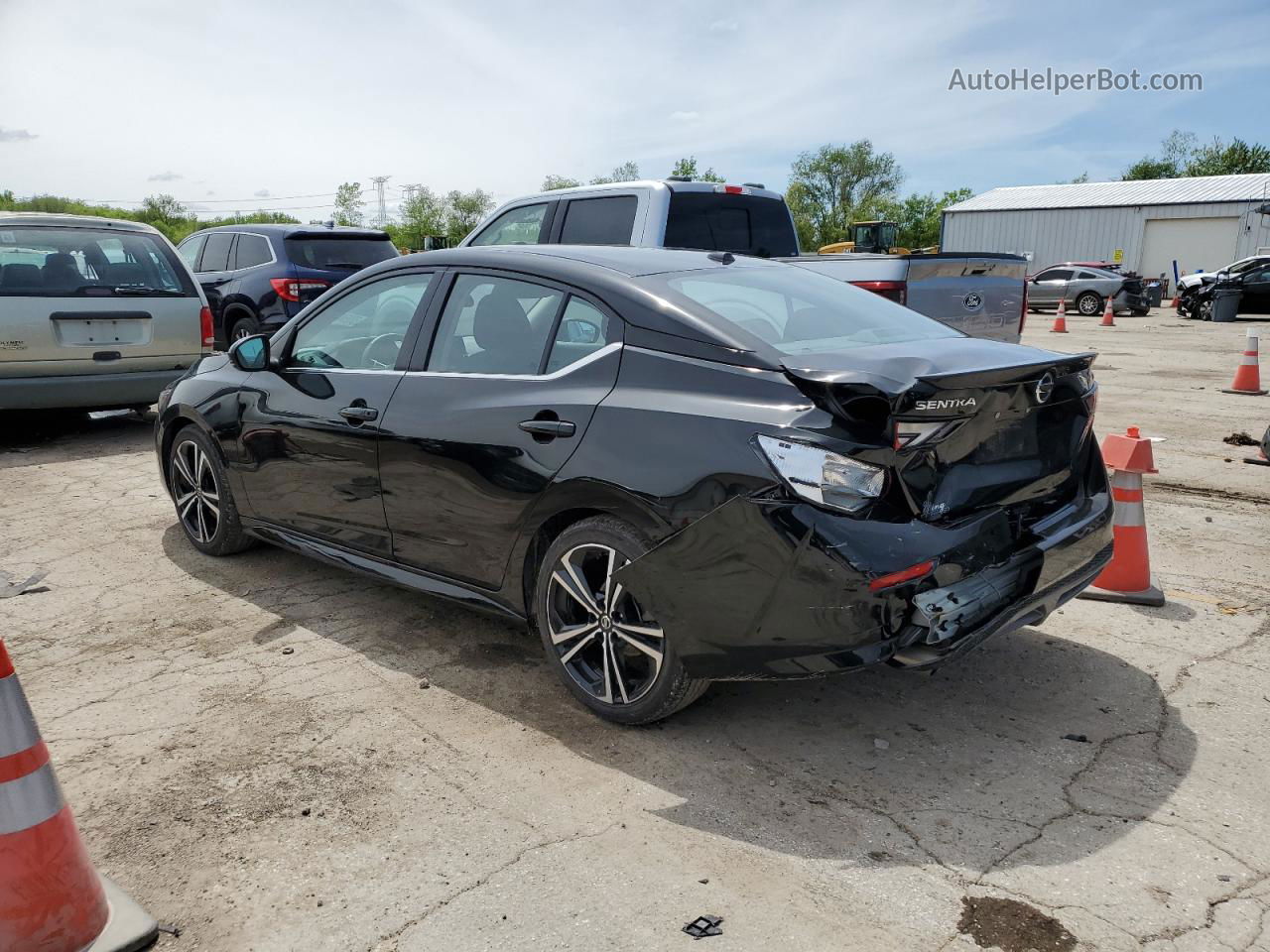 2023 Nissan Sentra Sr Black vin: 3N1AB8DV4PY268667