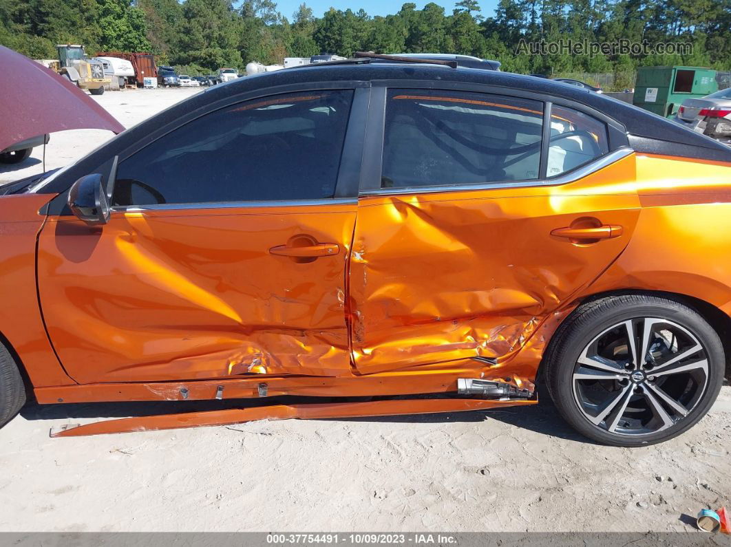 2023 Nissan Sentra Sr Xtronic Cvt Orange vin: 3N1AB8DV4PY286554