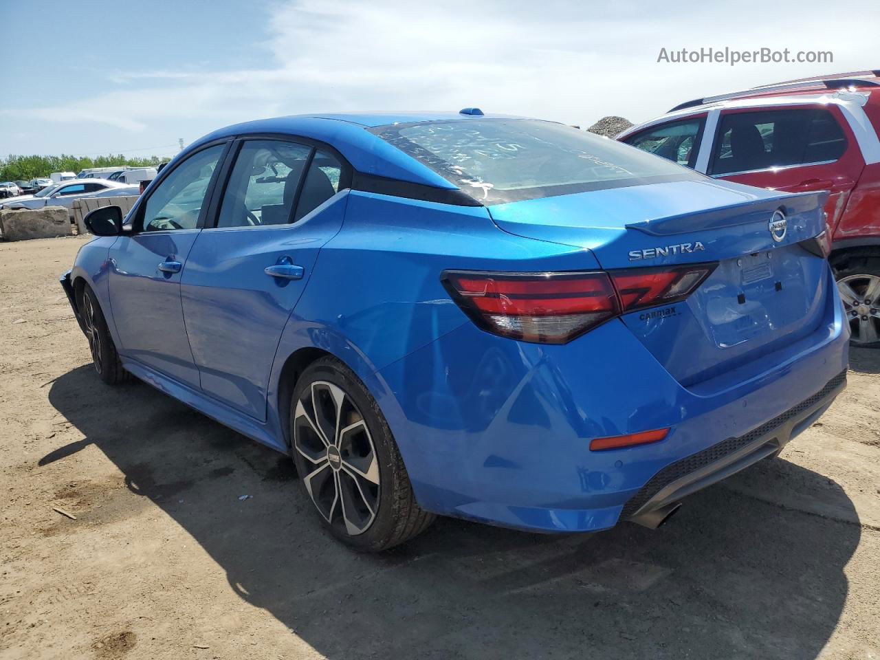 2020 Nissan Sentra Sr Blue vin: 3N1AB8DV5LY207497