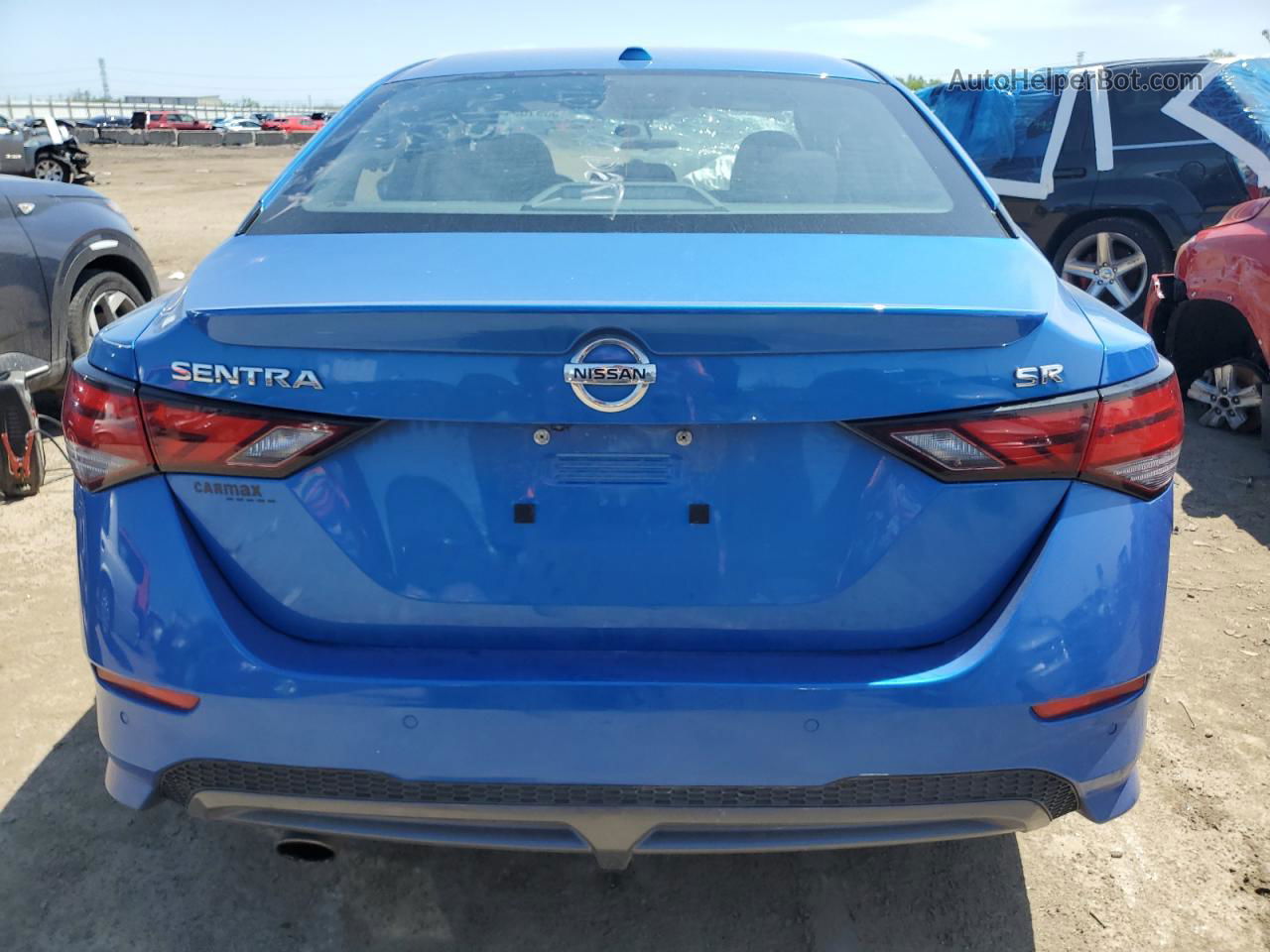 2020 Nissan Sentra Sr Blue vin: 3N1AB8DV5LY207497