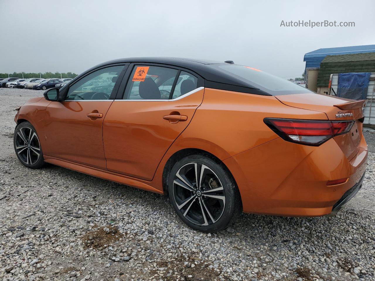 2020 Nissan Sentra Sr Orange vin: 3N1AB8DV5LY222176