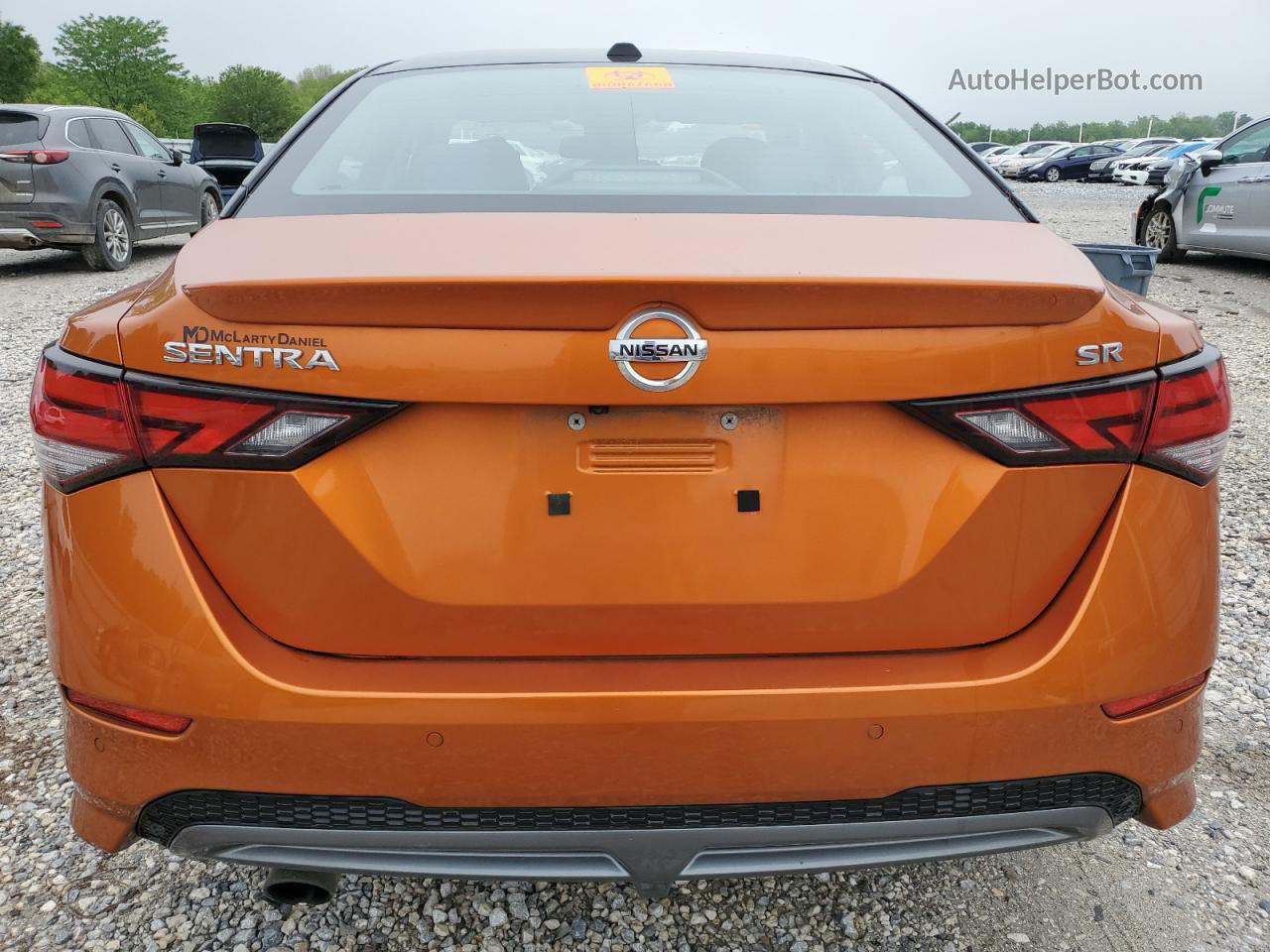 2020 Nissan Sentra Sr Orange vin: 3N1AB8DV5LY222176