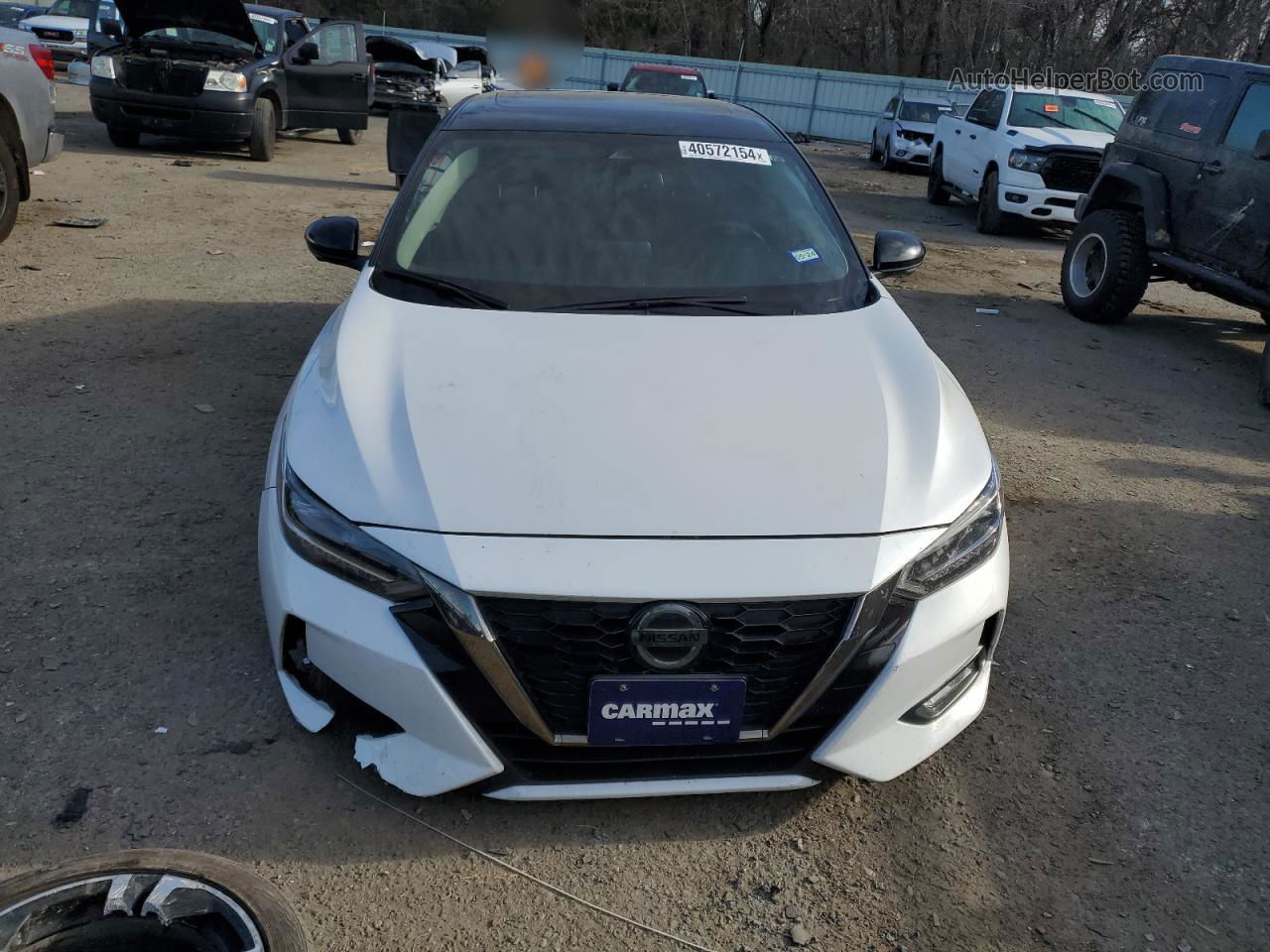 2020 Nissan Sentra Sr White vin: 3N1AB8DV5LY238569