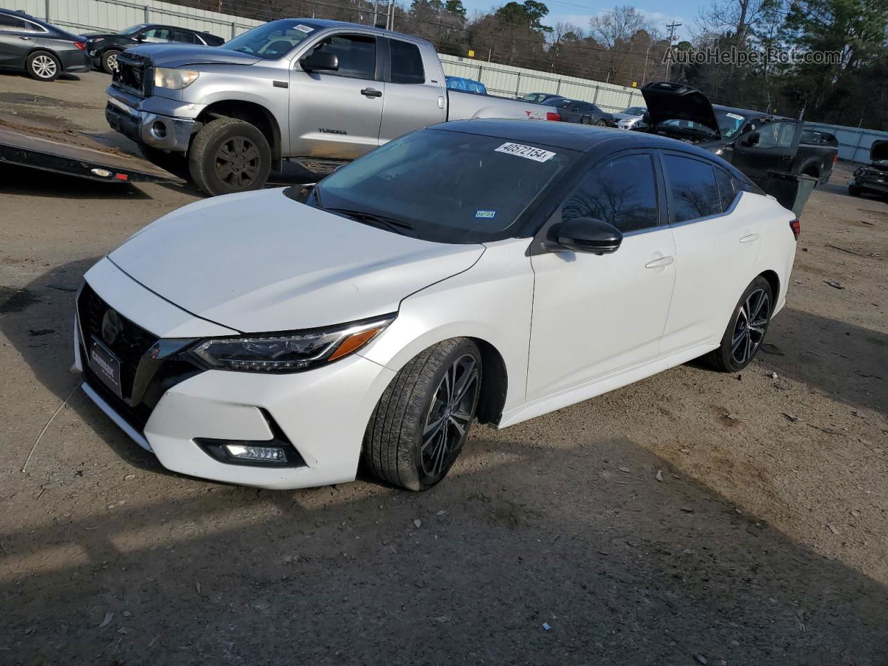 2020 Nissan Sentra Sr White vin: 3N1AB8DV5LY238569