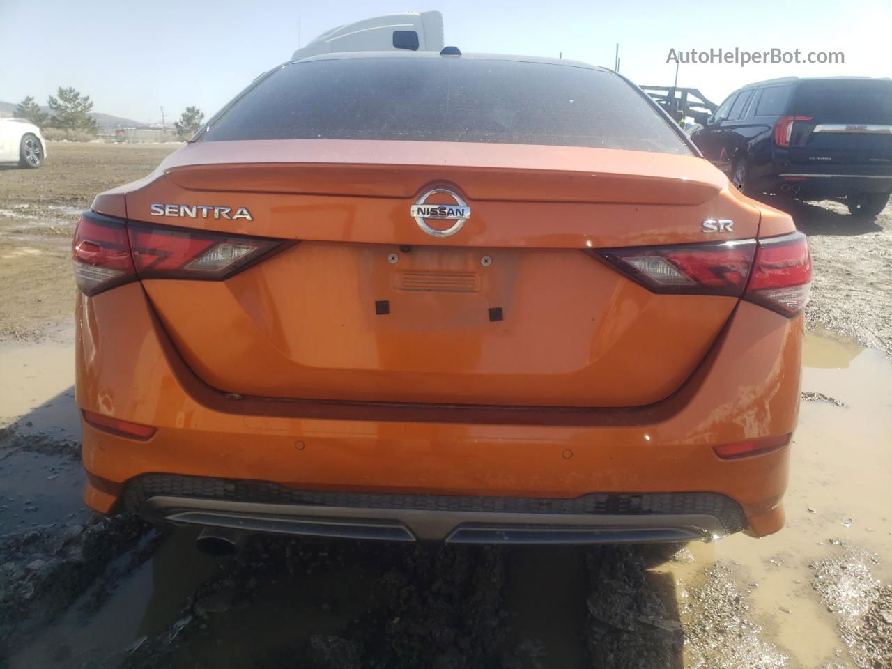 2020 Nissan Sentra Sr Orange vin: 3N1AB8DV5LY251323