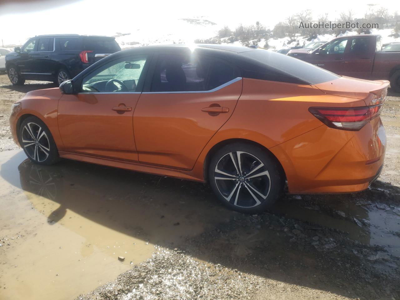 2020 Nissan Sentra Sr Orange vin: 3N1AB8DV5LY251323