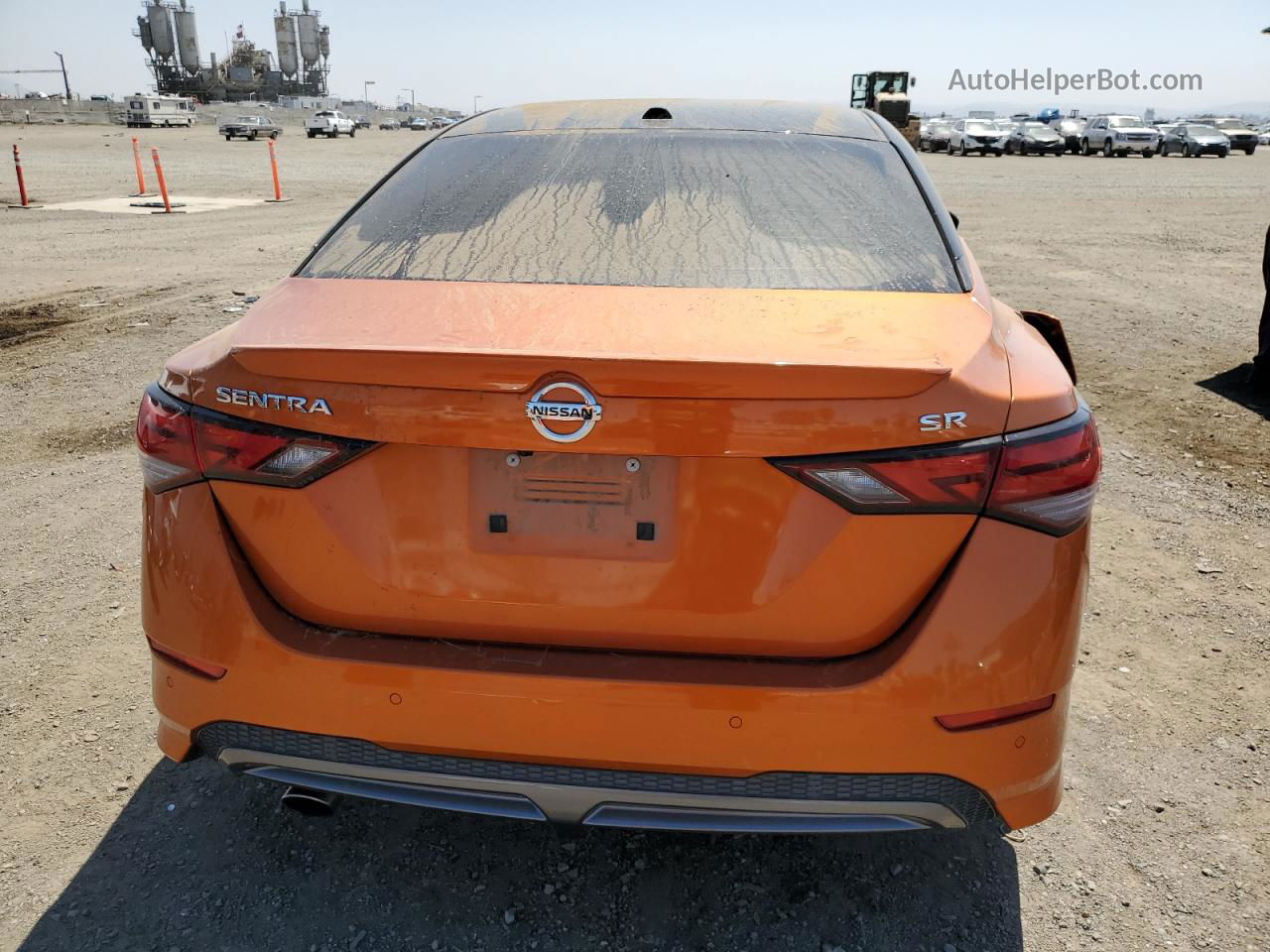 2021 Nissan Sentra Sr Orange vin: 3N1AB8DV5MY230487