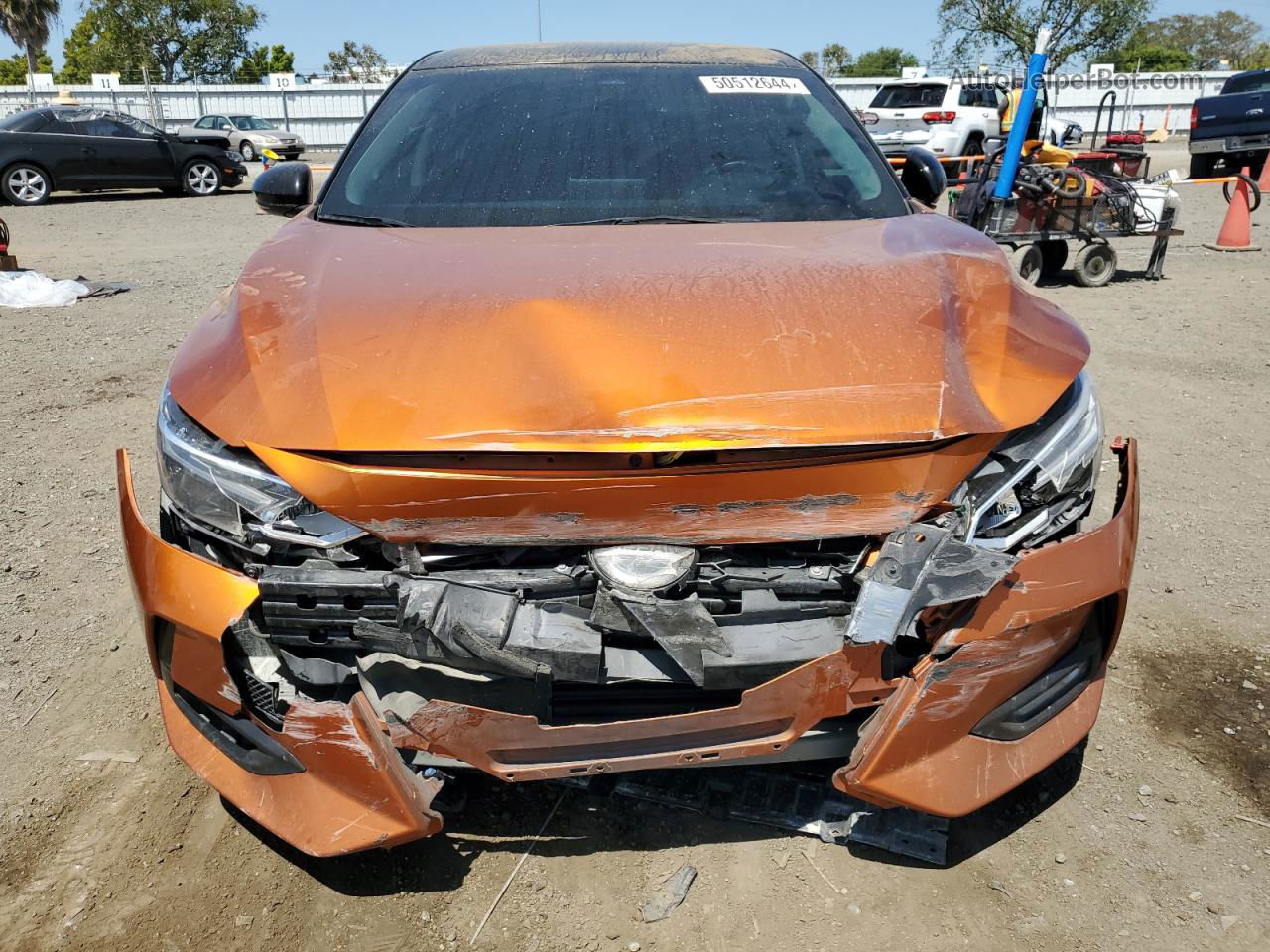 2021 Nissan Sentra Sr Orange vin: 3N1AB8DV5MY230487