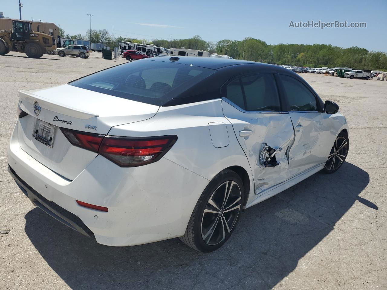 2020 Nissan Sentra Sr Белый vin: 3N1AB8DV6LY211042