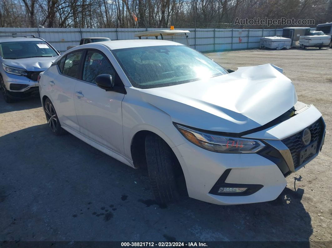 2021 Nissan Sentra Sr Xtronic Cvt White vin: 3N1AB8DV6MY216484