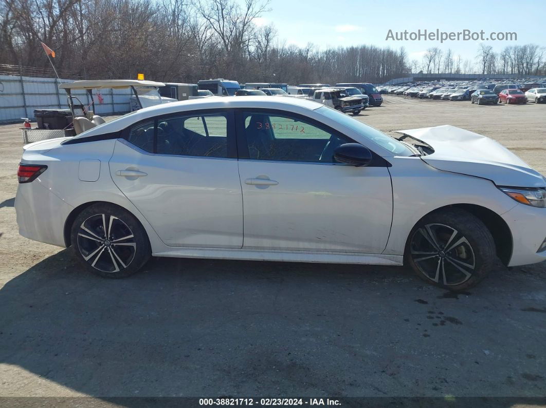 2021 Nissan Sentra Sr Xtronic Cvt White vin: 3N1AB8DV6MY216484