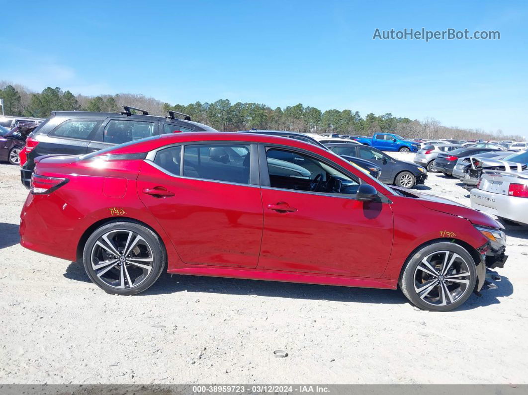 2021 Nissan Sentra Sr Xtronic Cvt Red vin: 3N1AB8DV6MY290018