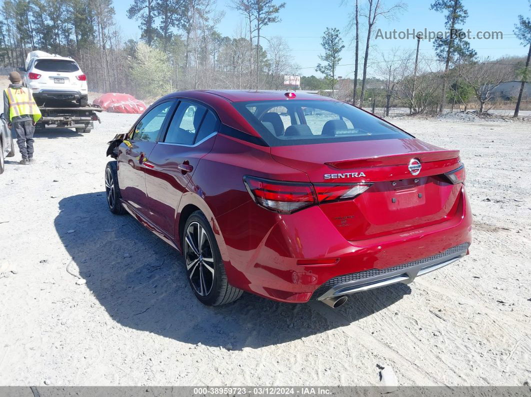 2021 Nissan Sentra Sr Xtronic Cvt Red vin: 3N1AB8DV6MY290018