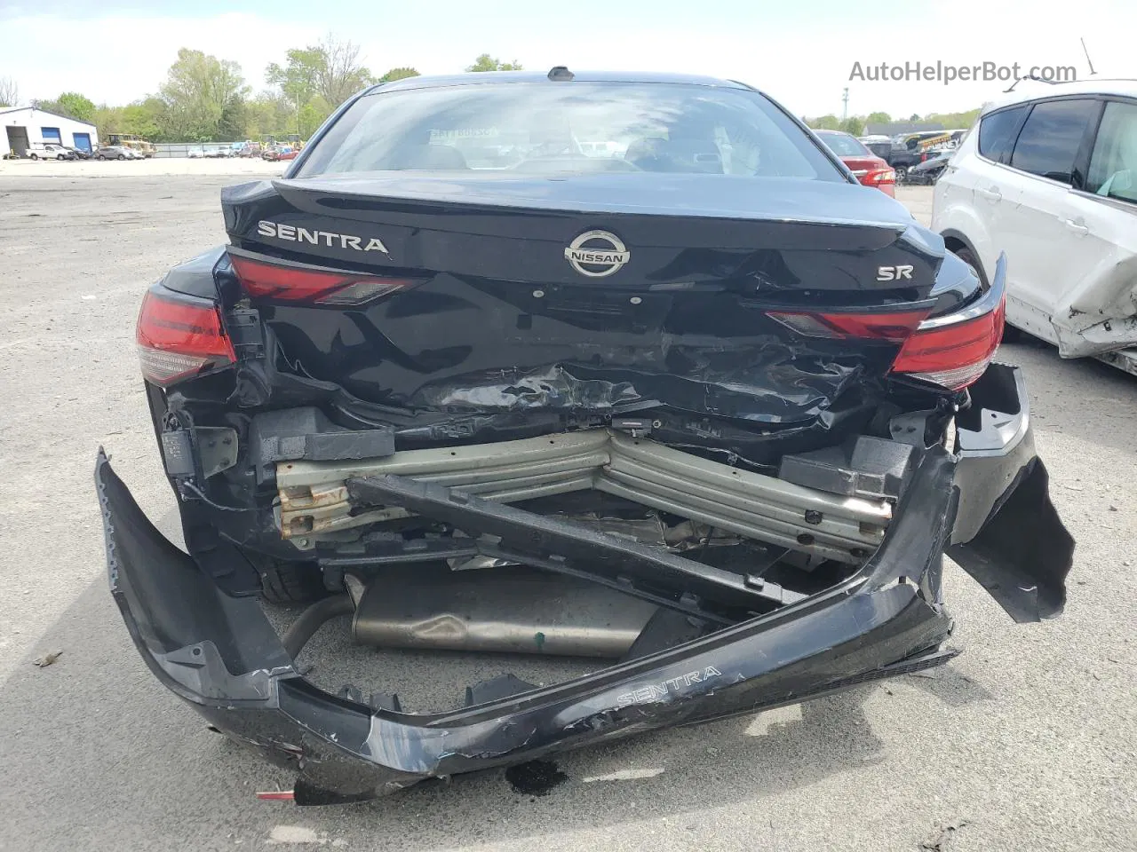 2020 Nissan Sentra Sr Black vin: 3N1AB8DV7LY258015