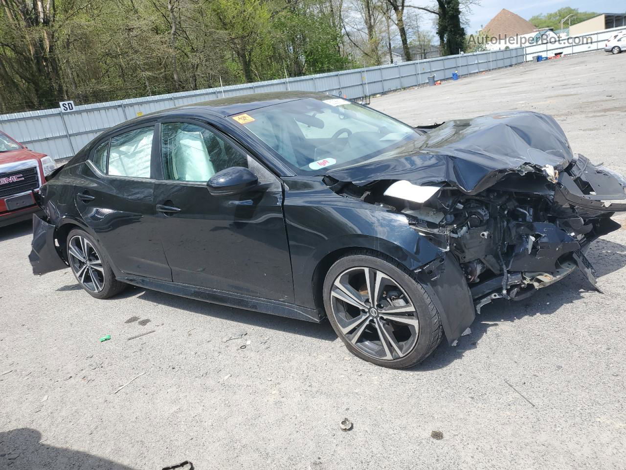 2020 Nissan Sentra Sr Black vin: 3N1AB8DV7LY258015