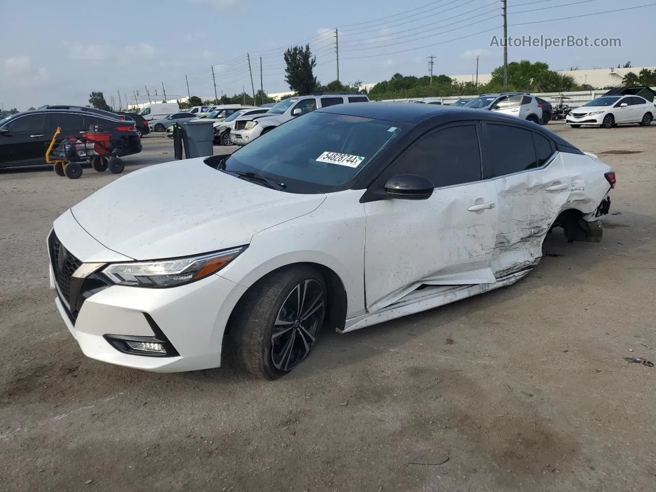 2020 Nissan Sentra Sr White vin: 3N1AB8DV7LY275641