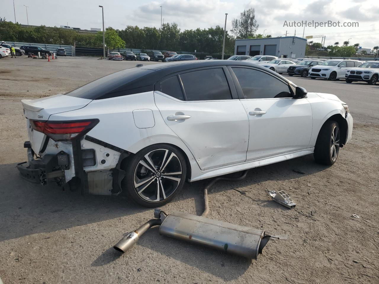 2020 Nissan Sentra Sr White vin: 3N1AB8DV7LY275641