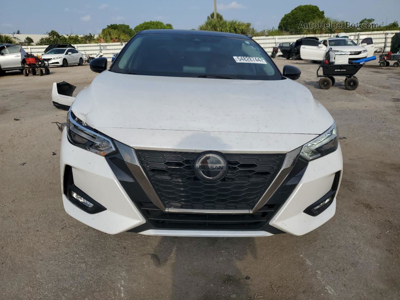 2020 Nissan Sentra Sr White vin: 3N1AB8DV7LY275641