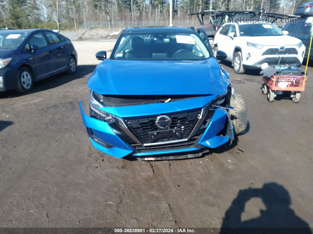 2021 Nissan Sentra Sr Xtronic Cvt Blue vin: 3N1AB8DV7MY201542