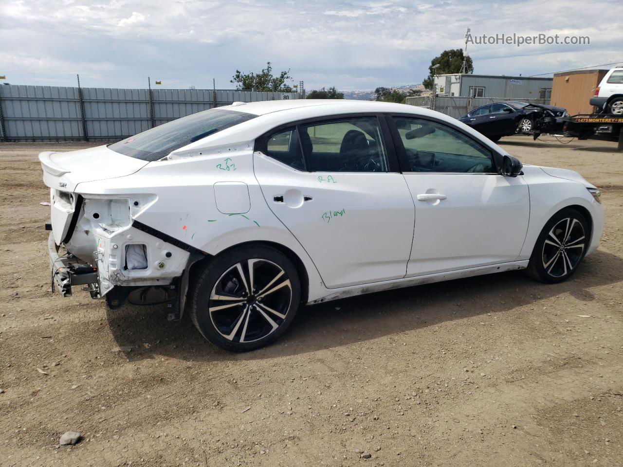 2021 Nissan Sentra Sr White vin: 3N1AB8DV7MY217997