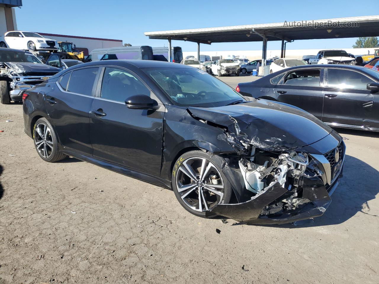 2021 Nissan Sentra Sr Black vin: 3N1AB8DV7MY218907