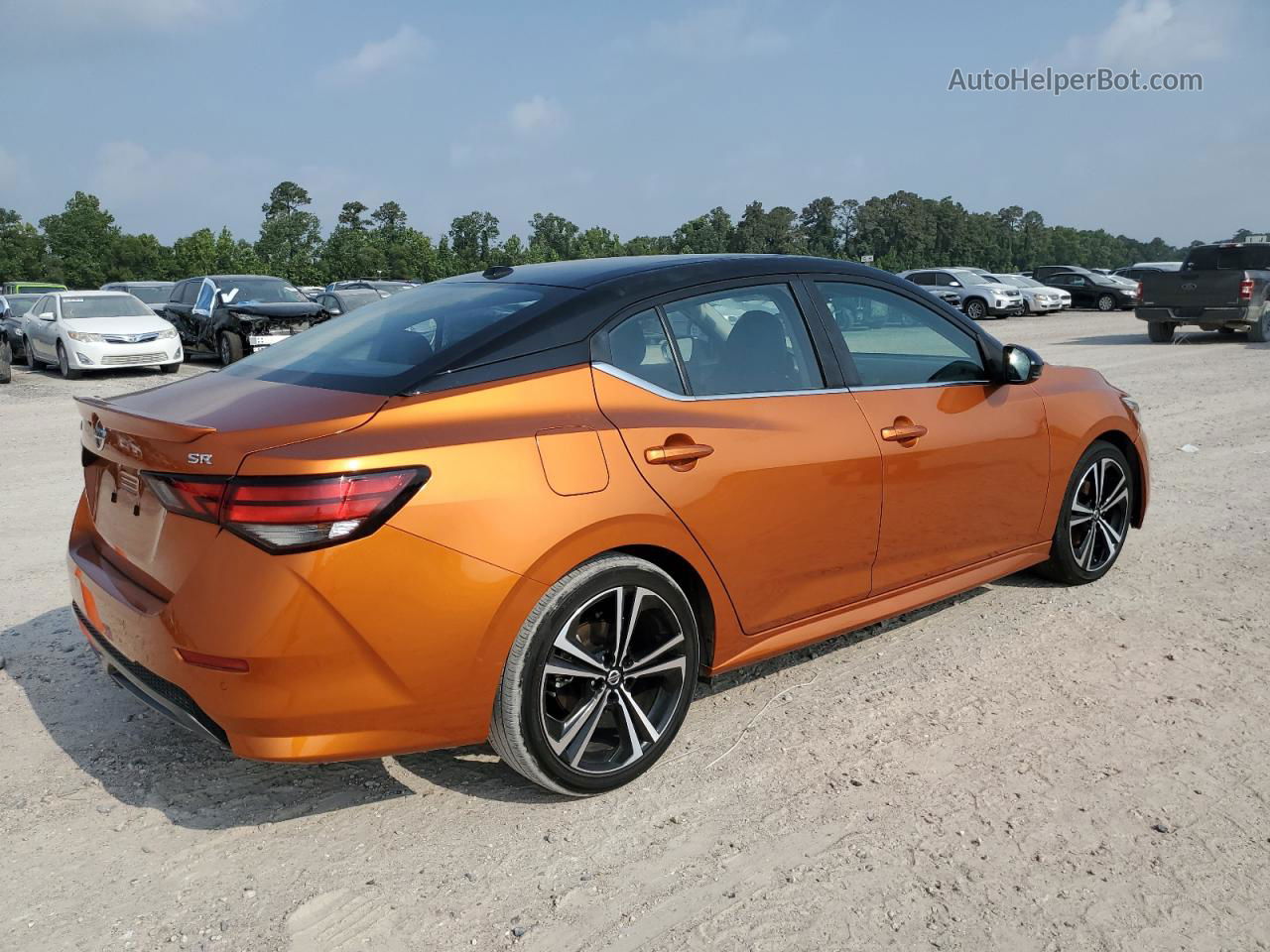 2021 Nissan Sentra Sr Orange vin: 3N1AB8DV7MY275026