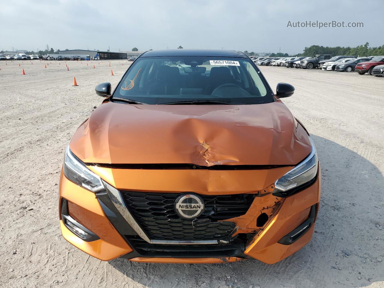 2021 Nissan Sentra Sr Orange vin: 3N1AB8DV7MY275026