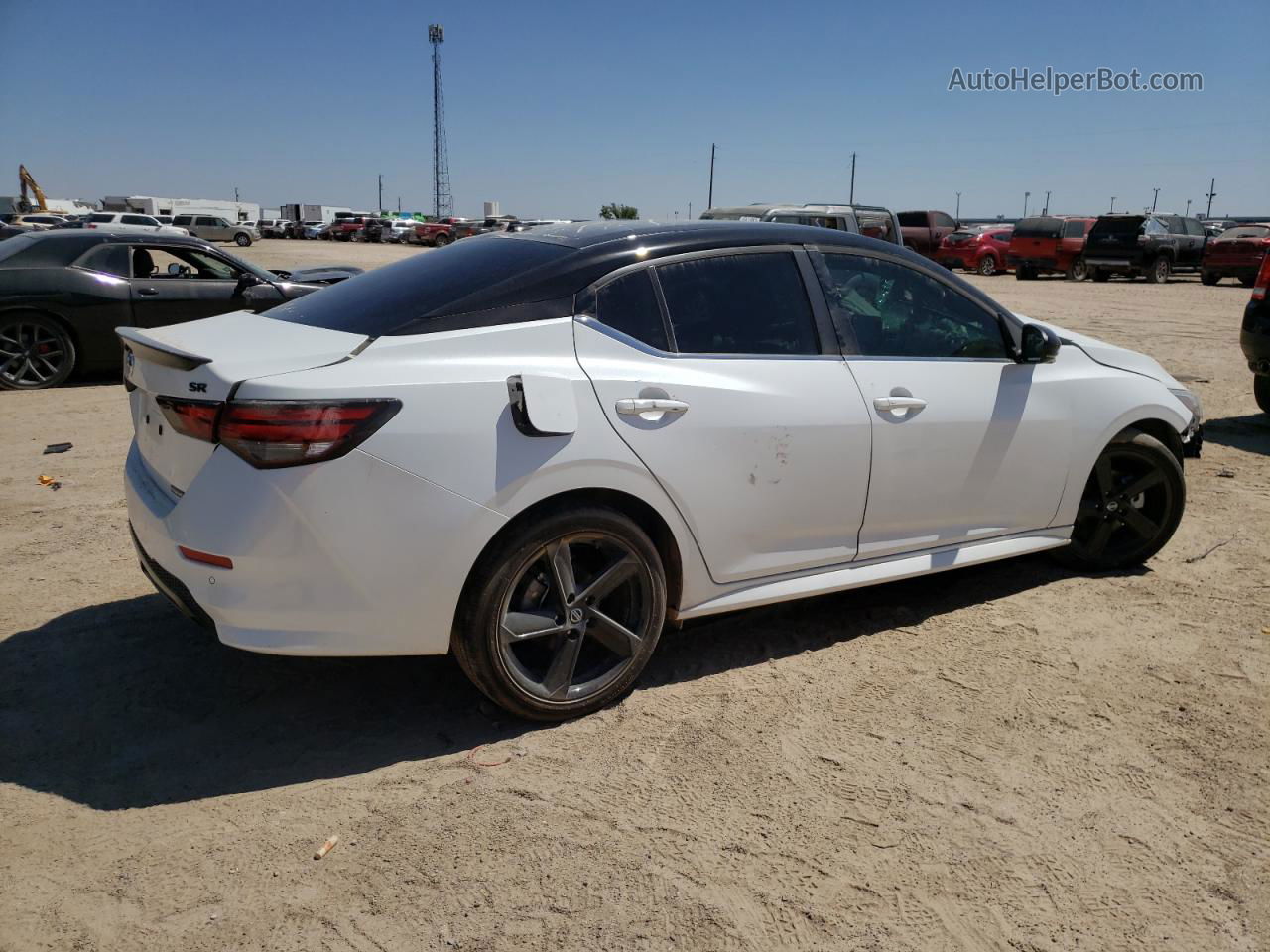 2023 Nissan Sentra Sr Белый vin: 3N1AB8DV7PY252334